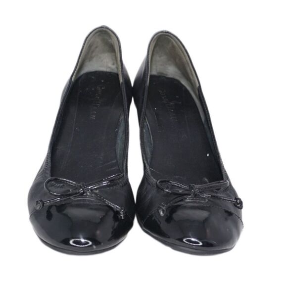 Cole Haan Black Leather Cap Toe Wedges, Size 7 - Picture 1 of 5